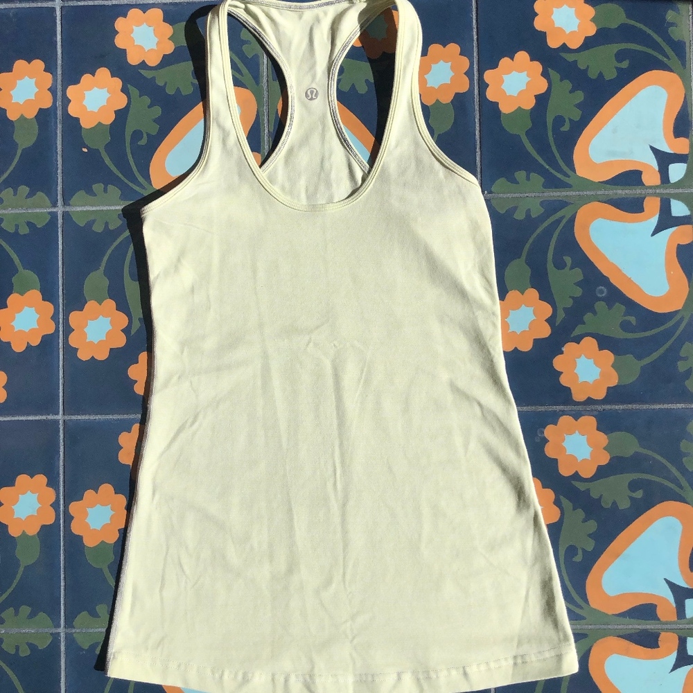 Cool Racerback Slope Stripe Polar Cream